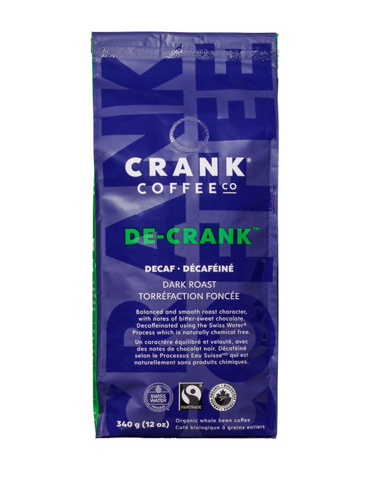 De-Crank™ - Dark Roast Decaf - Whole Bean